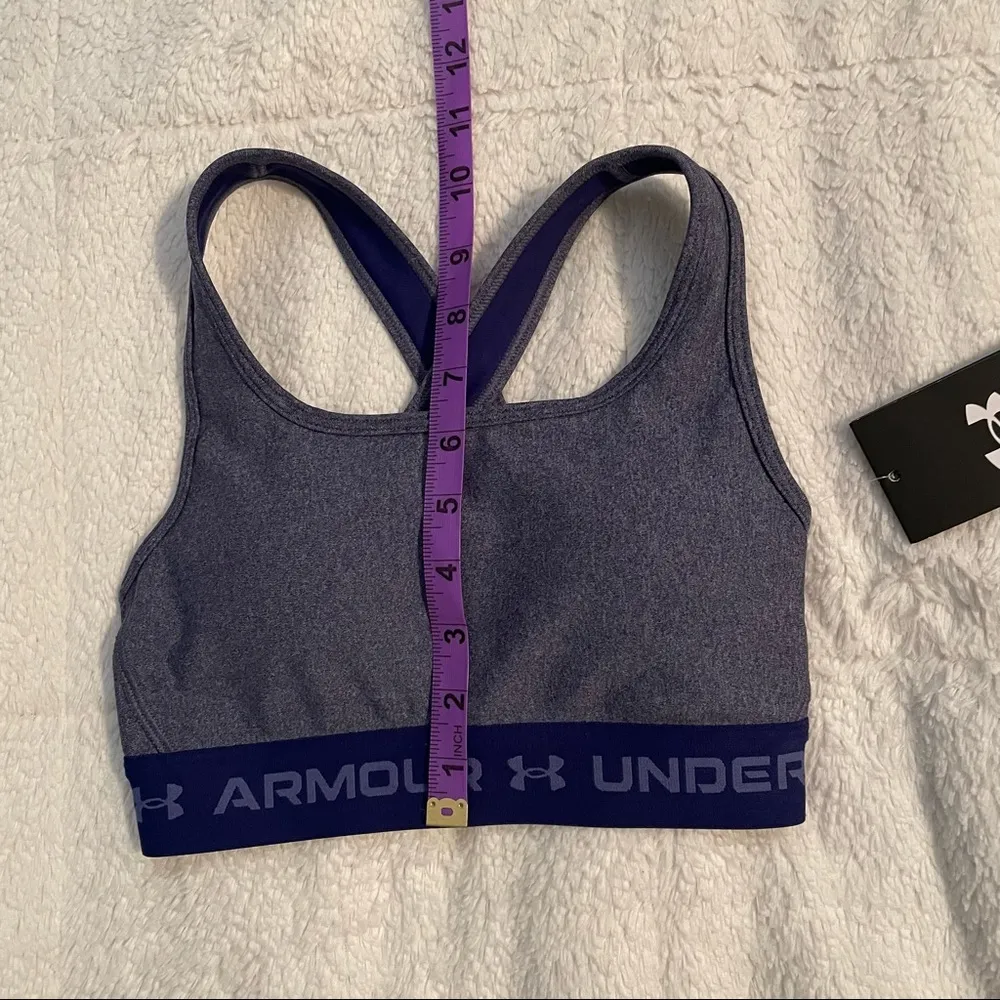 Under Armour Crossback Mid Heather Sports Bra - Image 14