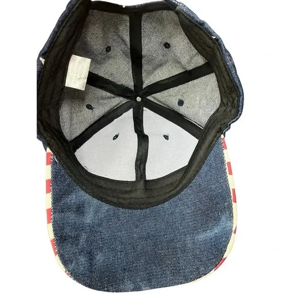 PATRIOTIC RED WHITE & BLUE STARS AND STRIPES USA FLAG HAT BASEBALL CAP‎ UNISEX - Image 6