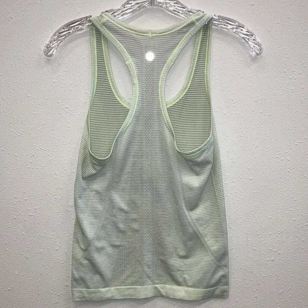 ❌Lululemon Light neon yellow Swiftly tech Racerback Tank Top size 4 - Image 4