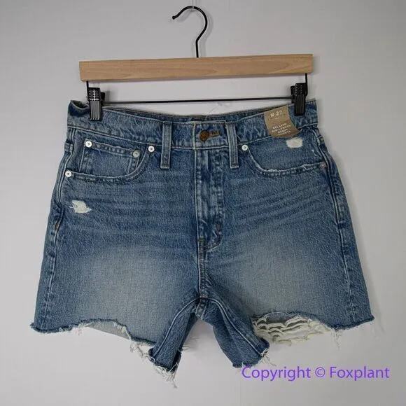 New! Madewell Relaxed Mid-Length Rigid Denim‎ Shorts Brockport Wash size 27 - Image 3