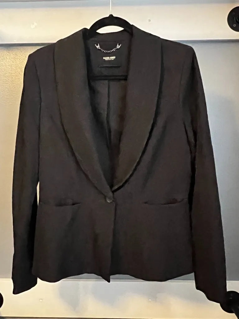Rachel Comey Bromley Jacquard Shawl Collar Blazer Luxe Designer Workwear Size 8 - Image 2