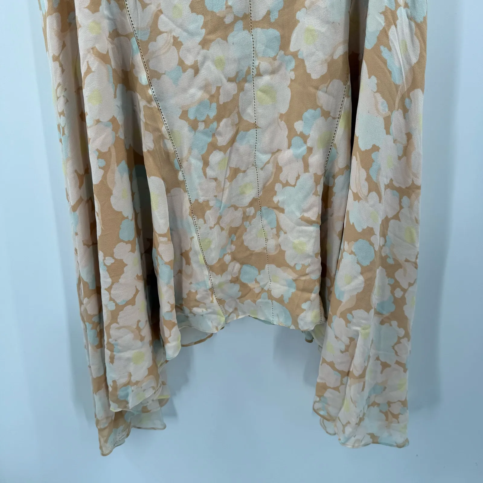 JOIE Dress Size Small 100% Silk NEW Floral Pastel Romantic Cottage Prairie NWOT - Image 11
