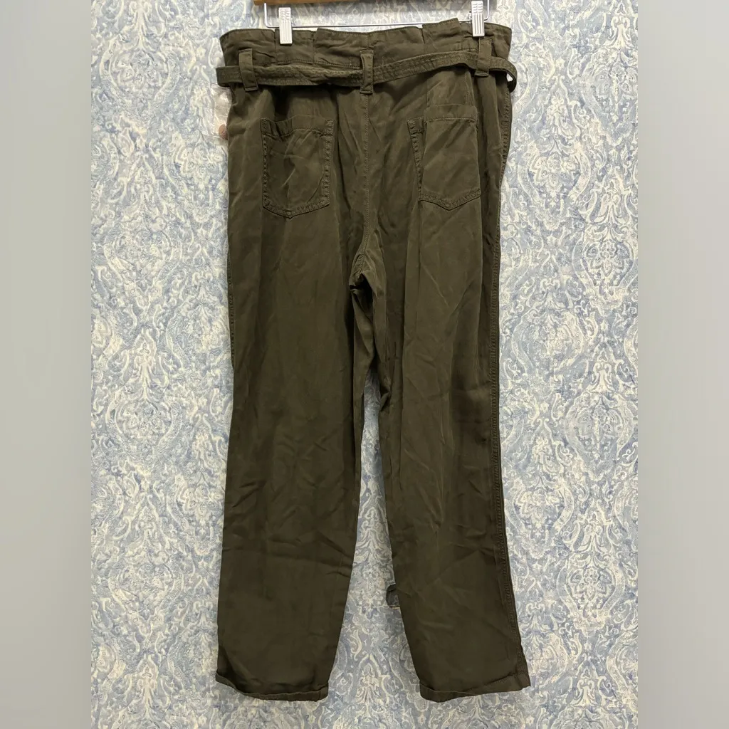 Maurice’s Paperbag Olive Green Pants With Belt Size 12 NWT - Image 5