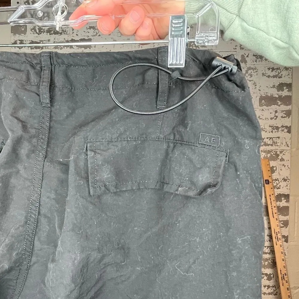 American Eagle | women black parachute pants - Image 14