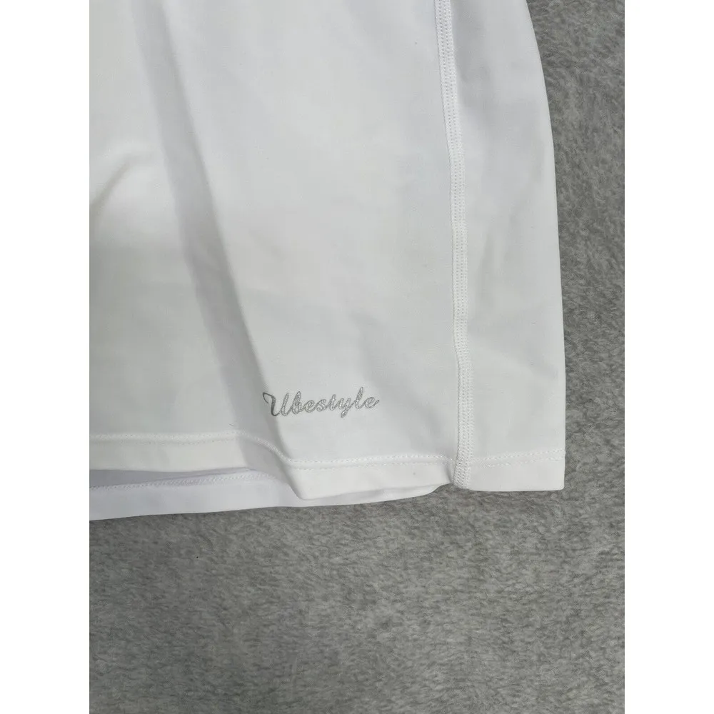 UBESTYLE Women's Skorts Solid White Size Large UPF 50+ Performance Athletic Skir - Image 7