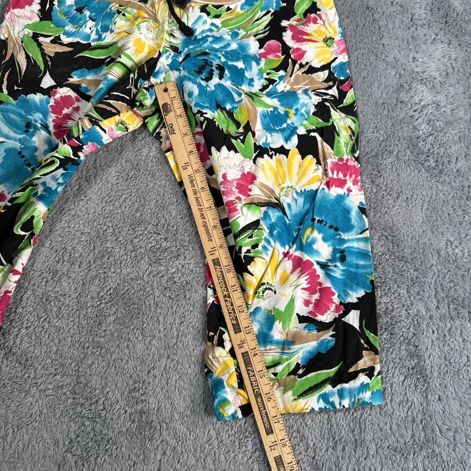 Vintage Tropical Tiki Pants Women's Size Small 9/10 Jerry Leigh California USA - Image 9