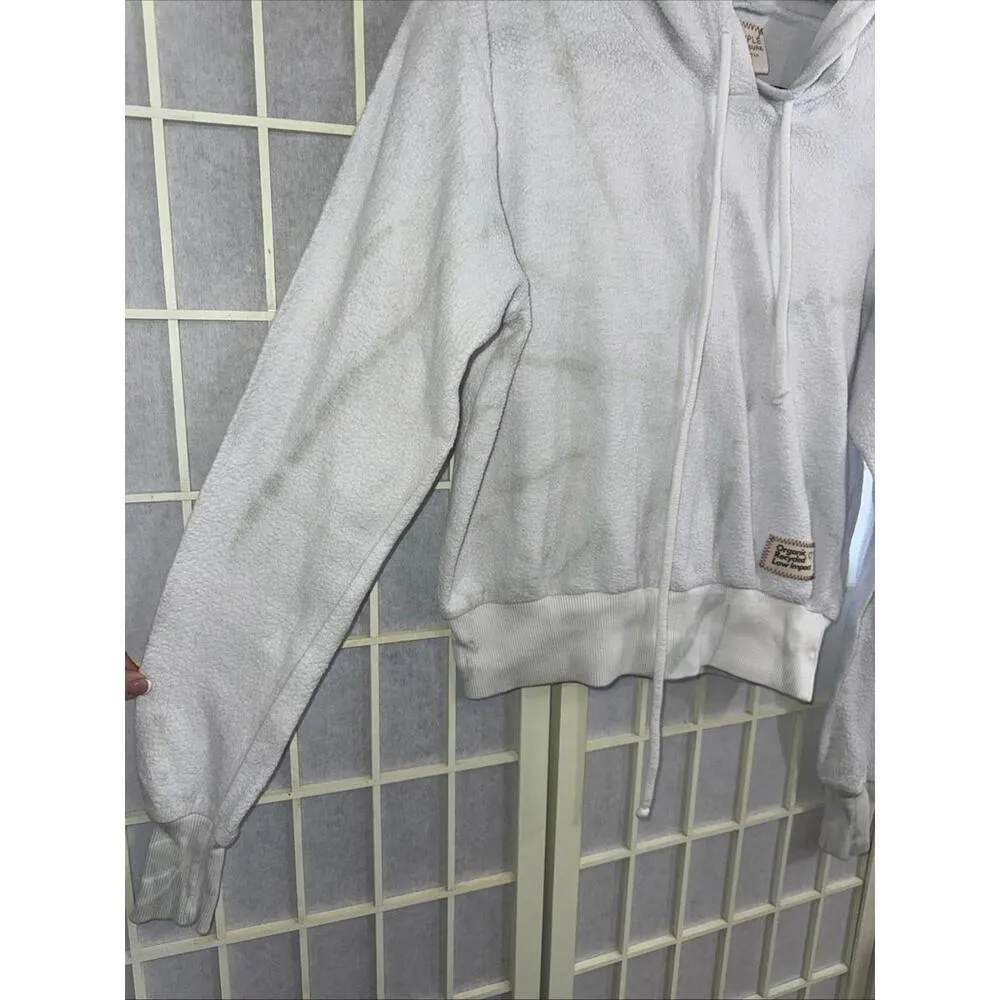 PEOPLE OF LEISURE Minimalist Quiet Organic Hippie Athleisure Gym Basic Hoodie Lg - Image 14