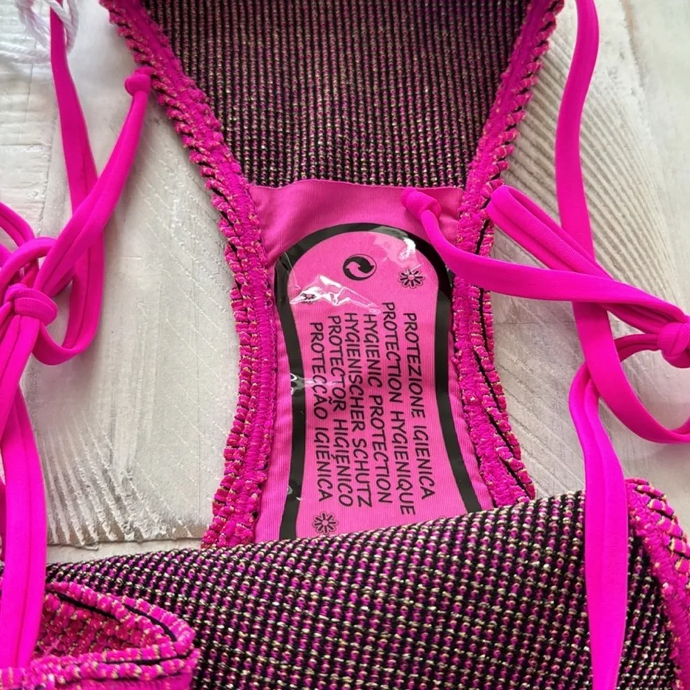 Good American Always Fits Bikini Bottom in Fuchsia Size 3/4 (Large-Extta Large) - Image 8