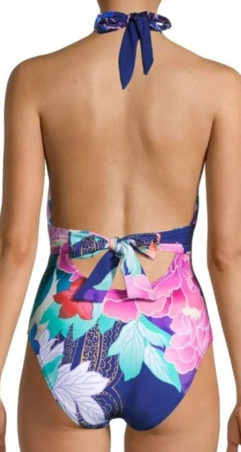 {S/M} Trina Turk Opulent Floral One-Piece Swimsuit - Image 2