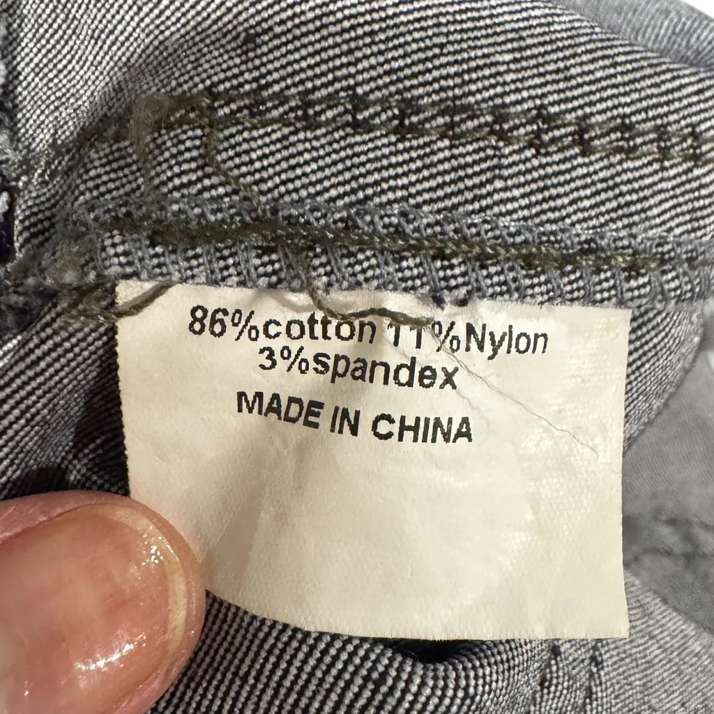 CACHE BROWN BLUE COATED FLARED JEANS SZ 10 - Image 7