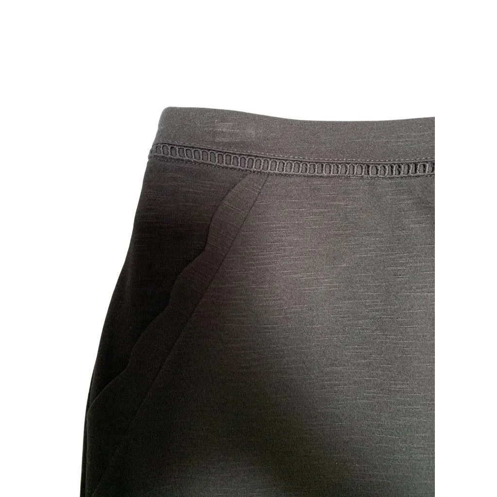 Skies Are Blue Berenice Scallop Hem Skirt Size SP Rayon/Nylon/Spandex Blend Blac - Image 3