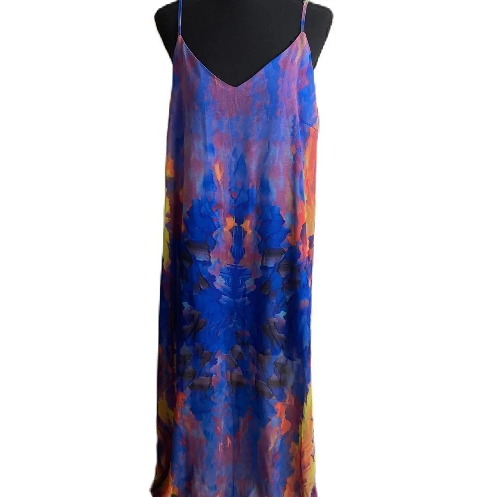 #317 LULU'S Watercolor Maxi Dress - Image 4