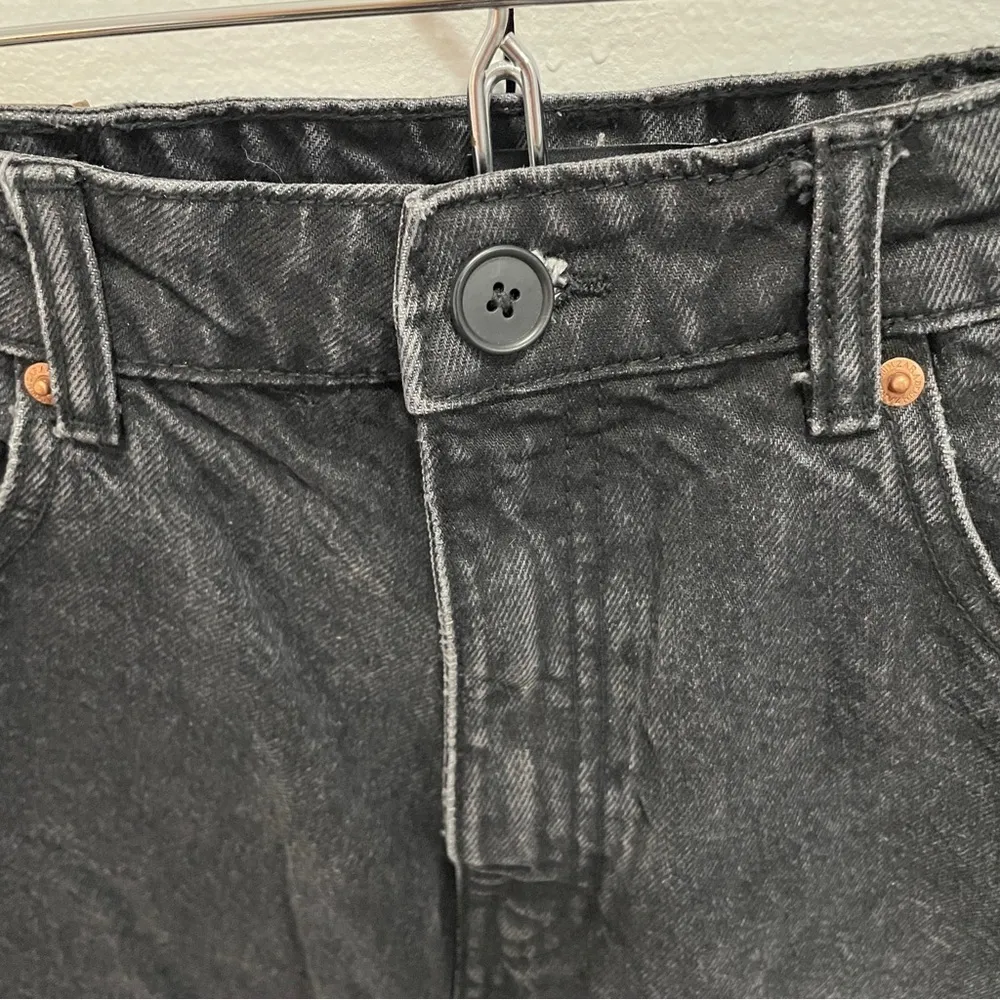 Zara Black High Rise Straight Leg Jeans - Image 3