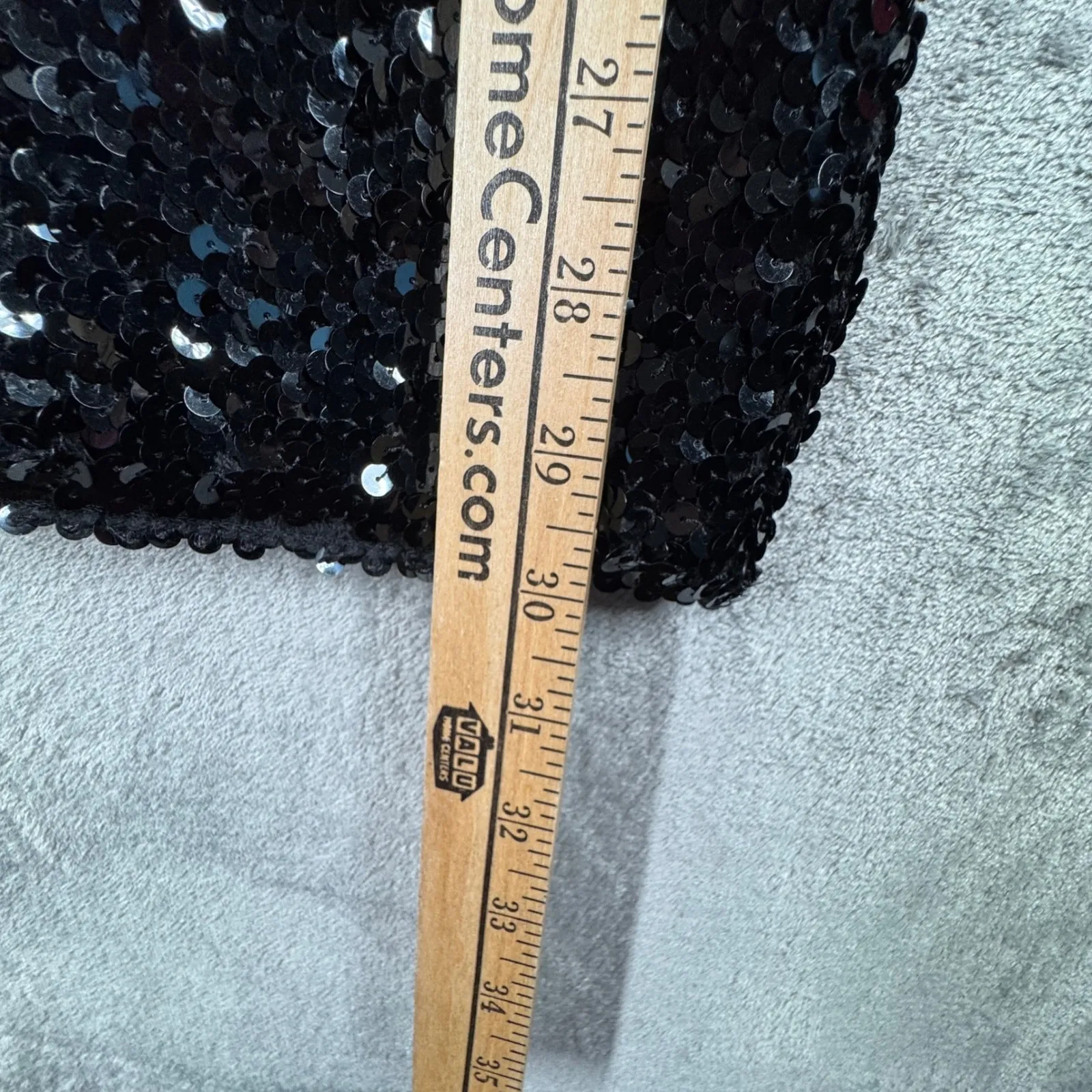 Joseph Ribkoff Womens 8 Black Sequin Hem Mock Neck Long Sleeve Party Holiday Top - Image 8