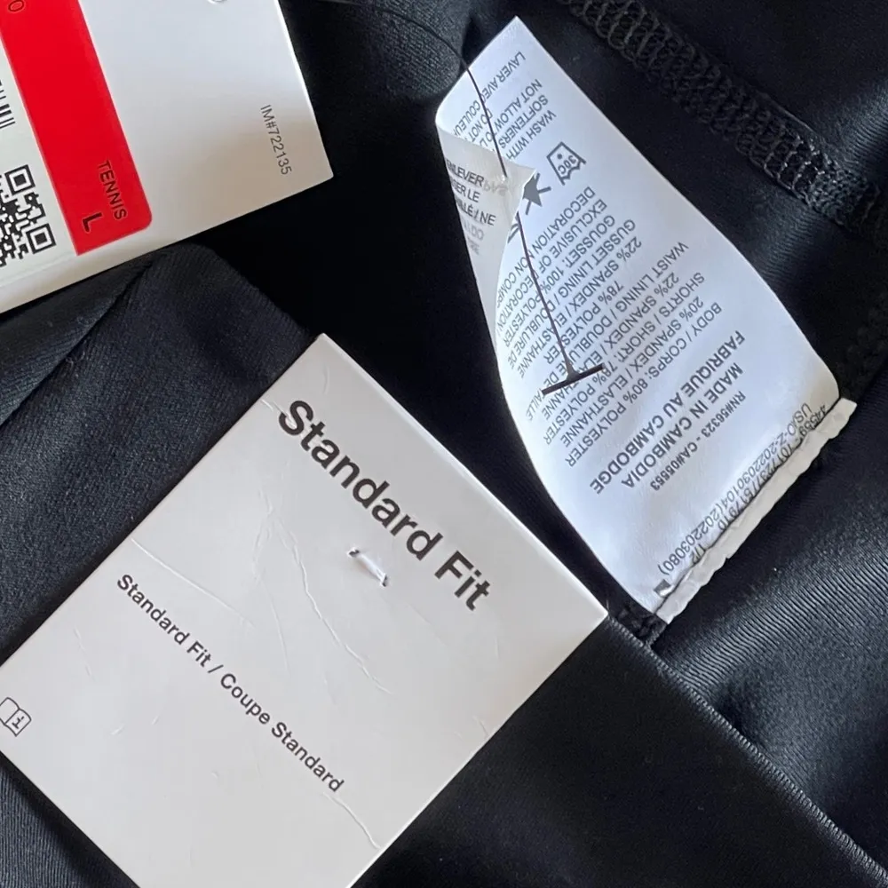 Dri Fit Women's Printed Club Tennis Skort Black/White Size L NWT - Image 10