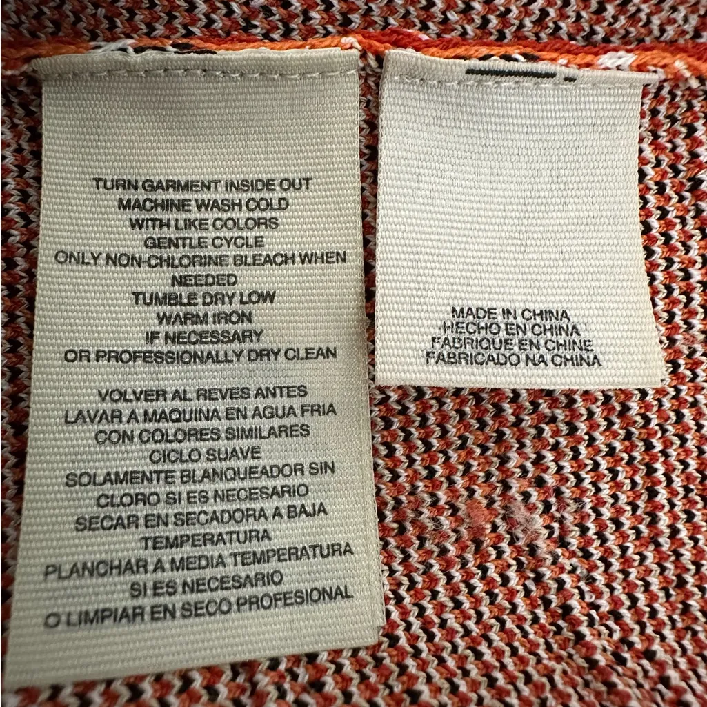 RACHEL Rachel Roy Knit Skirt Tropical Palm Print Size Large Boho Vacation - Image 5