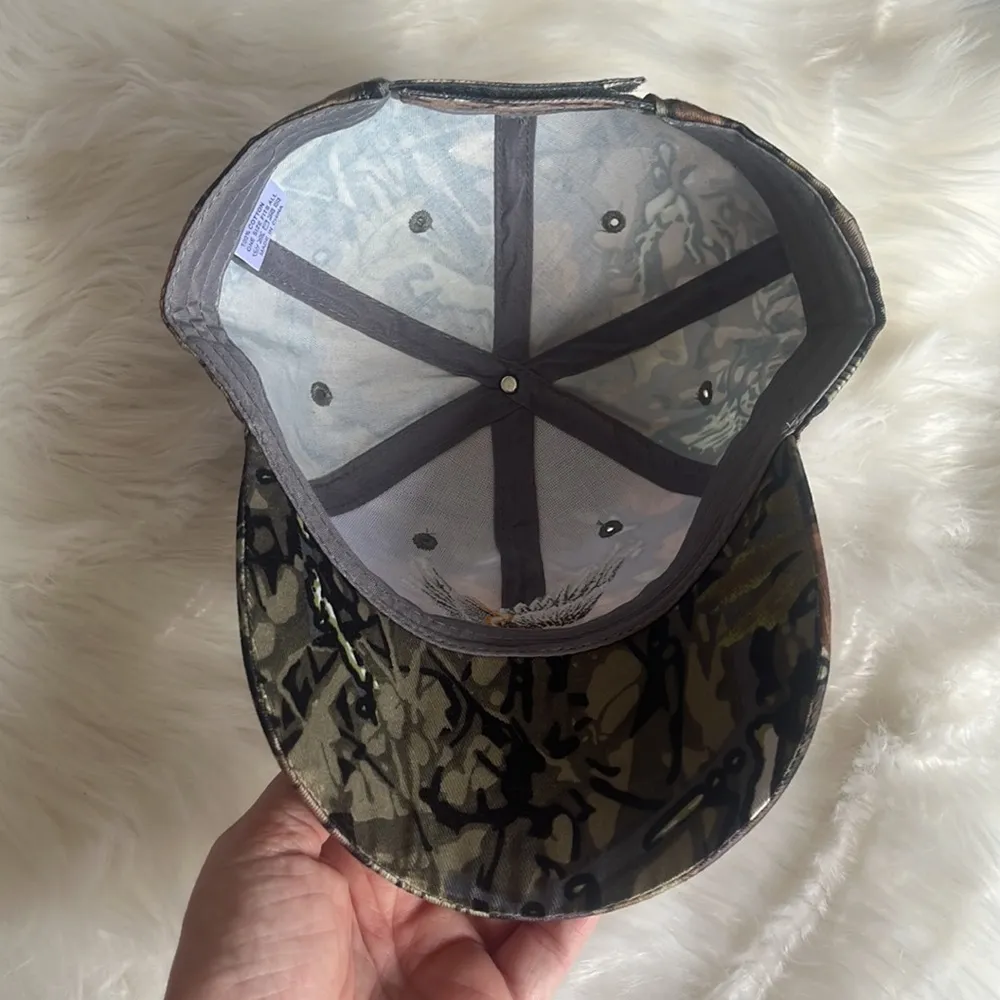 American flag and eagle camouflage baseball hat cap - Image 2