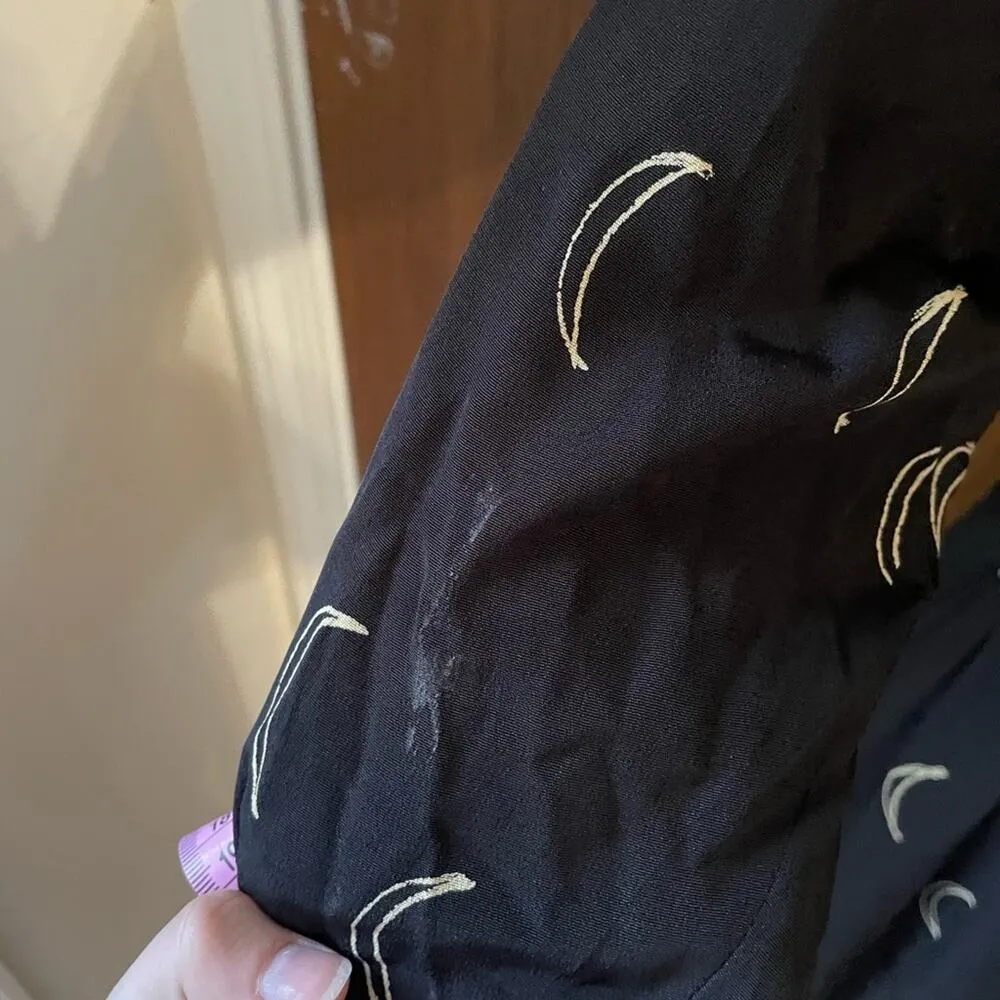 Vtg Witch moon midi dress black Size M - Image 5