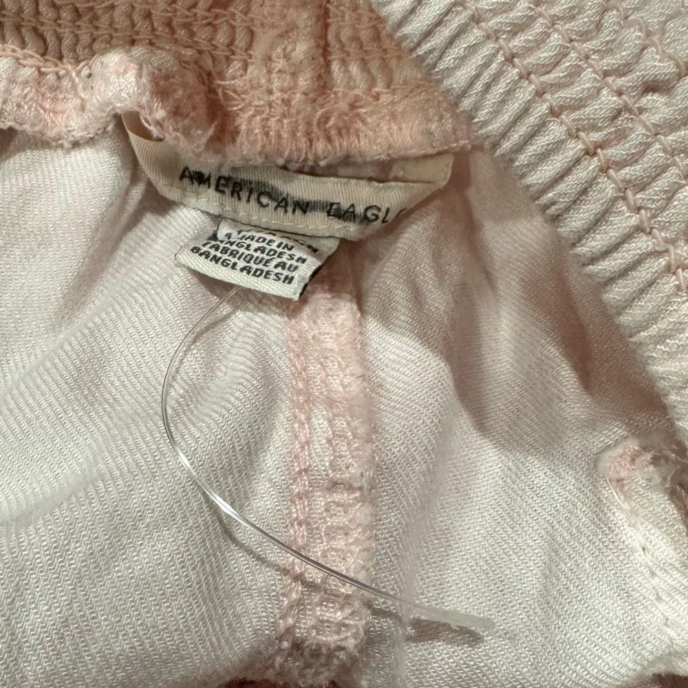 American Eagle Light Pink Cutoff Shorts Women’s XXS - Image 3