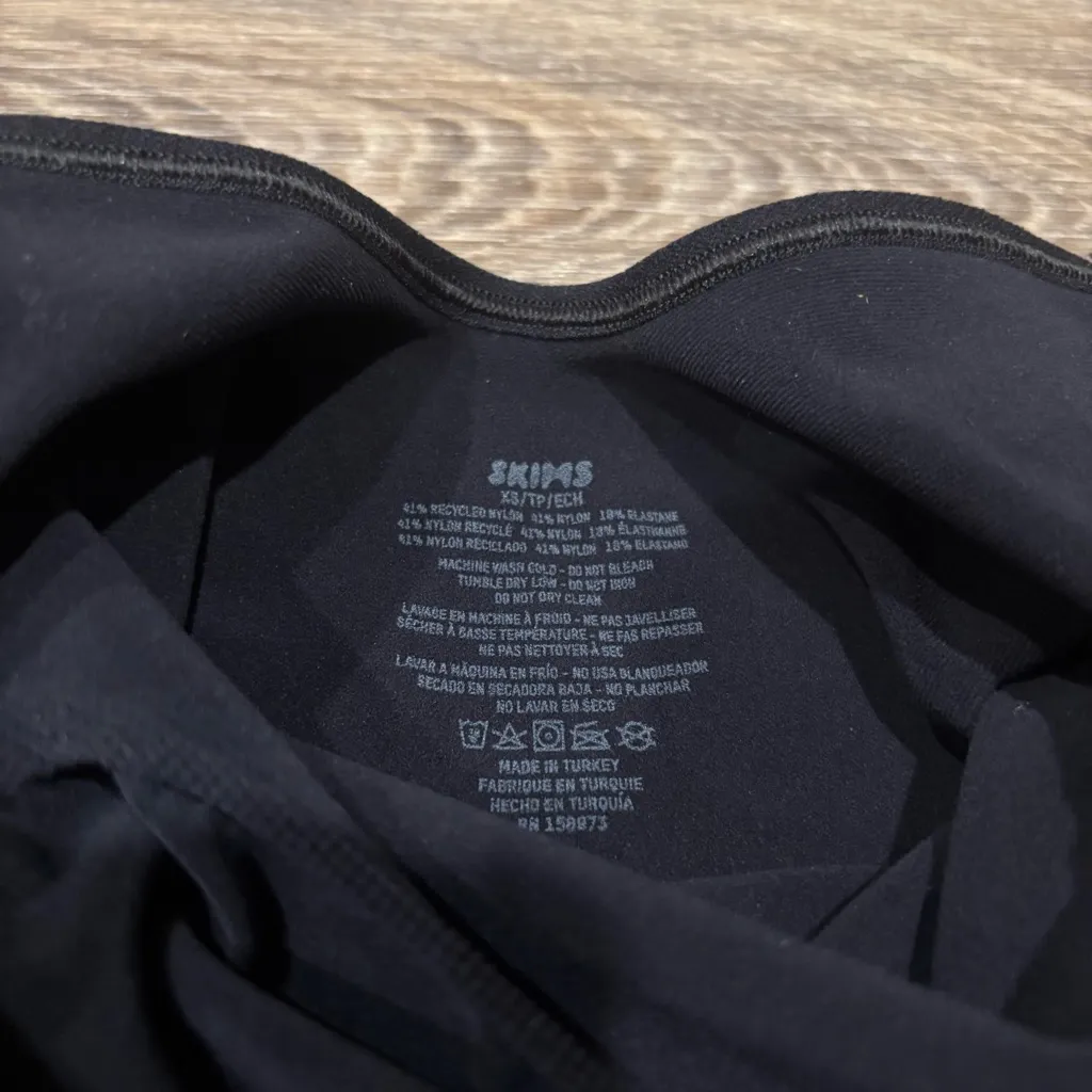 NWOT SKIMS Seamless Sculpt Brief Bodysuit Onyx Black XS Shapewear - Image 6