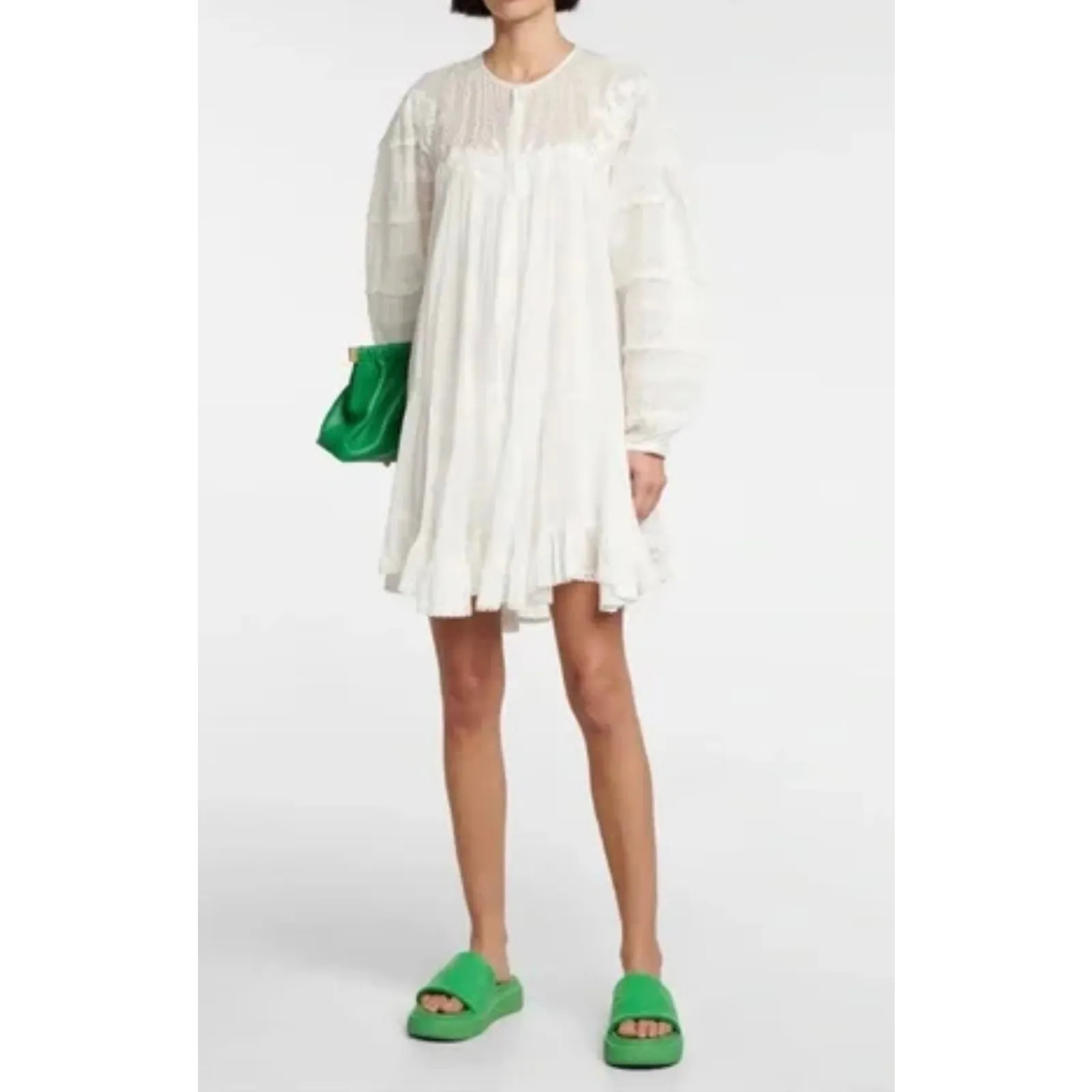 Ganni Vegea Slide Sandals‎ in Kelly Green Size 41 (US 9.5) - Image 2