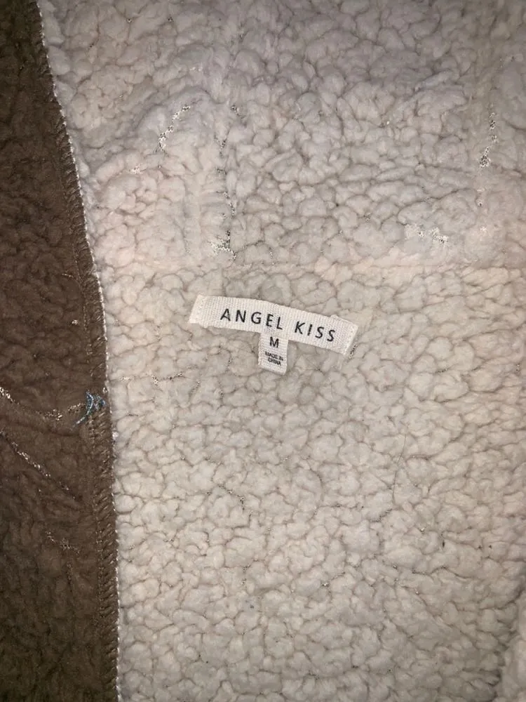 Brown Sherpa Jacket Size M - Image 2
