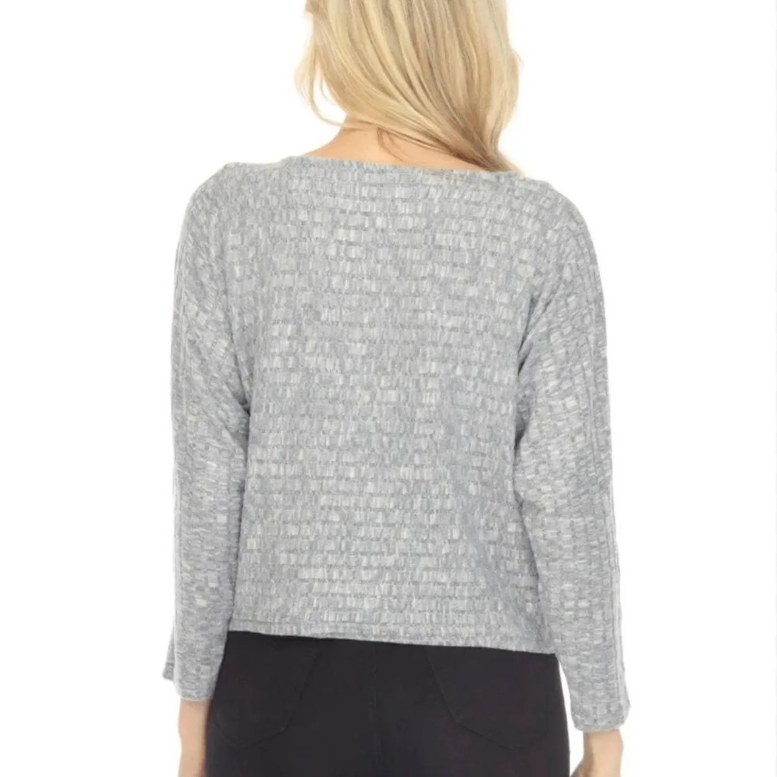 CALME BY JOHNNY WAS Dolman Sleeve Cozy Top, Size M, New with Tag MSRP $138 - Image 4