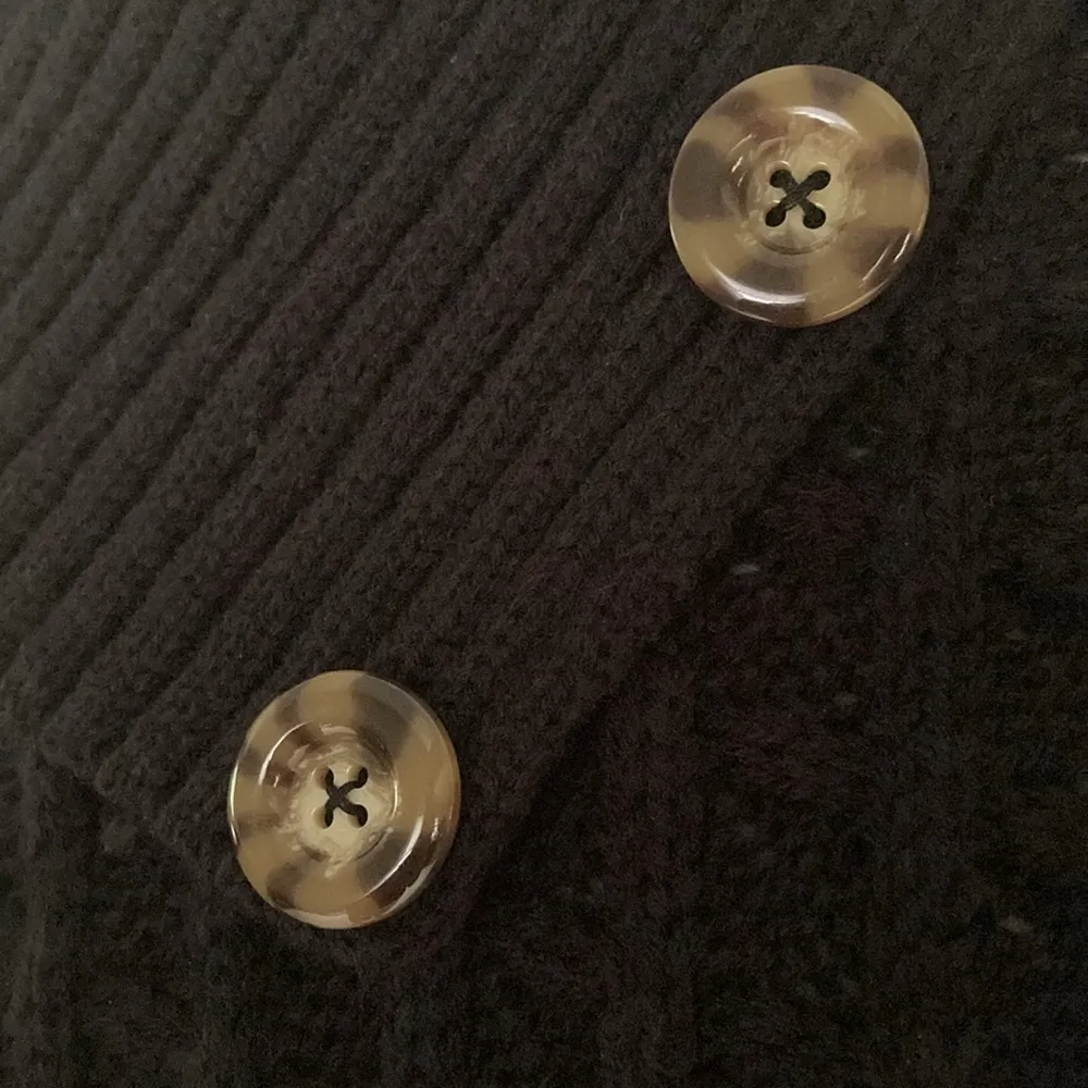 Lord & Taylor Sweater Poncho Black Size undefined - Image 3