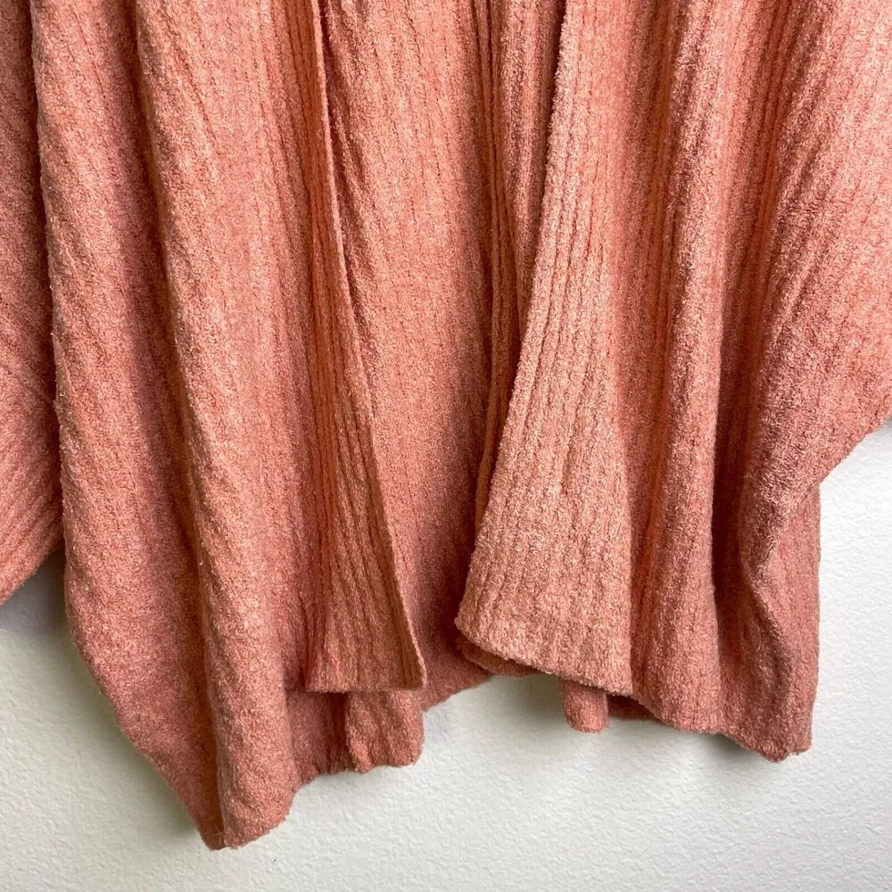 Barefoot Dreams CozyChic Lite Ribbed Shrug Cardigan 1X Coral Pockets Cozy NWT - Image 5