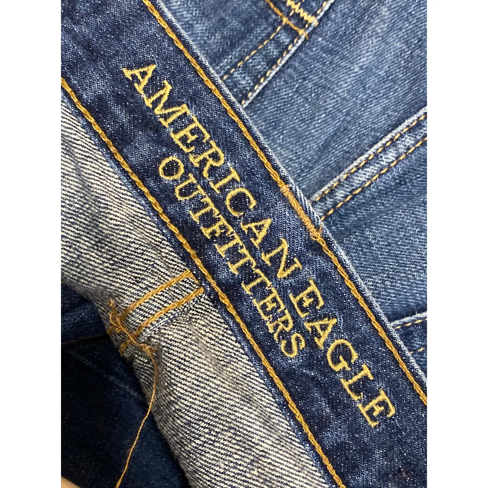 American Eagle Outfitters Men's Blue High Rise Straight Denim Jeans Pants 29/30 - Image 3