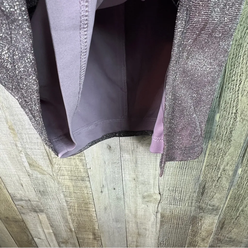 Teeze Me Size 1/2 Strapless Pink Shimmer Glitter Lined Party Cocktail Dress - Image 4