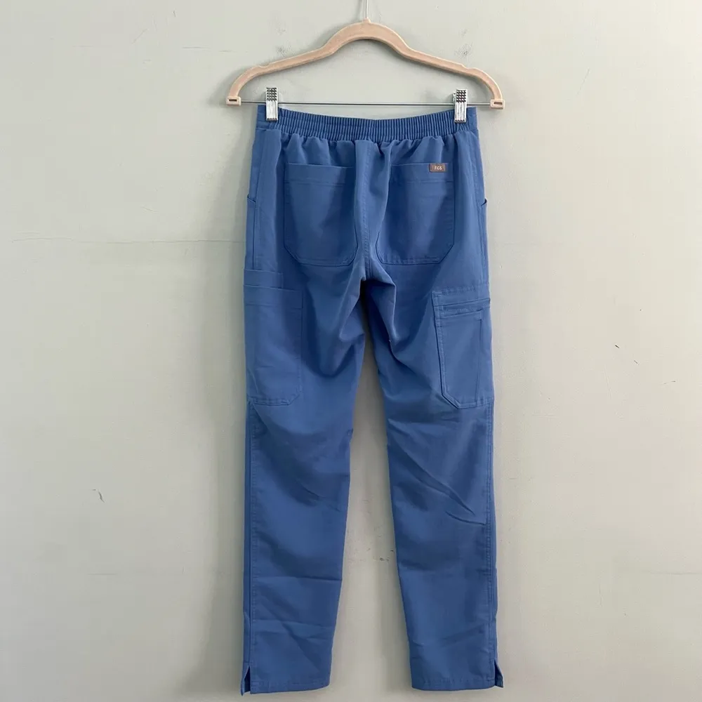 Figs Yola FIONx Ciel Blue Skinny Scrub Pants - Image 5