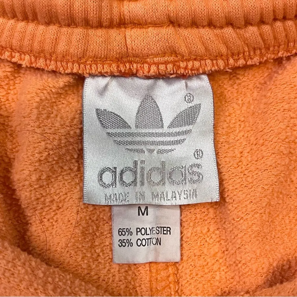 ADIDAS Women’s Orange Boyfriend Athletic Lounge Shorts Medium - Image 8