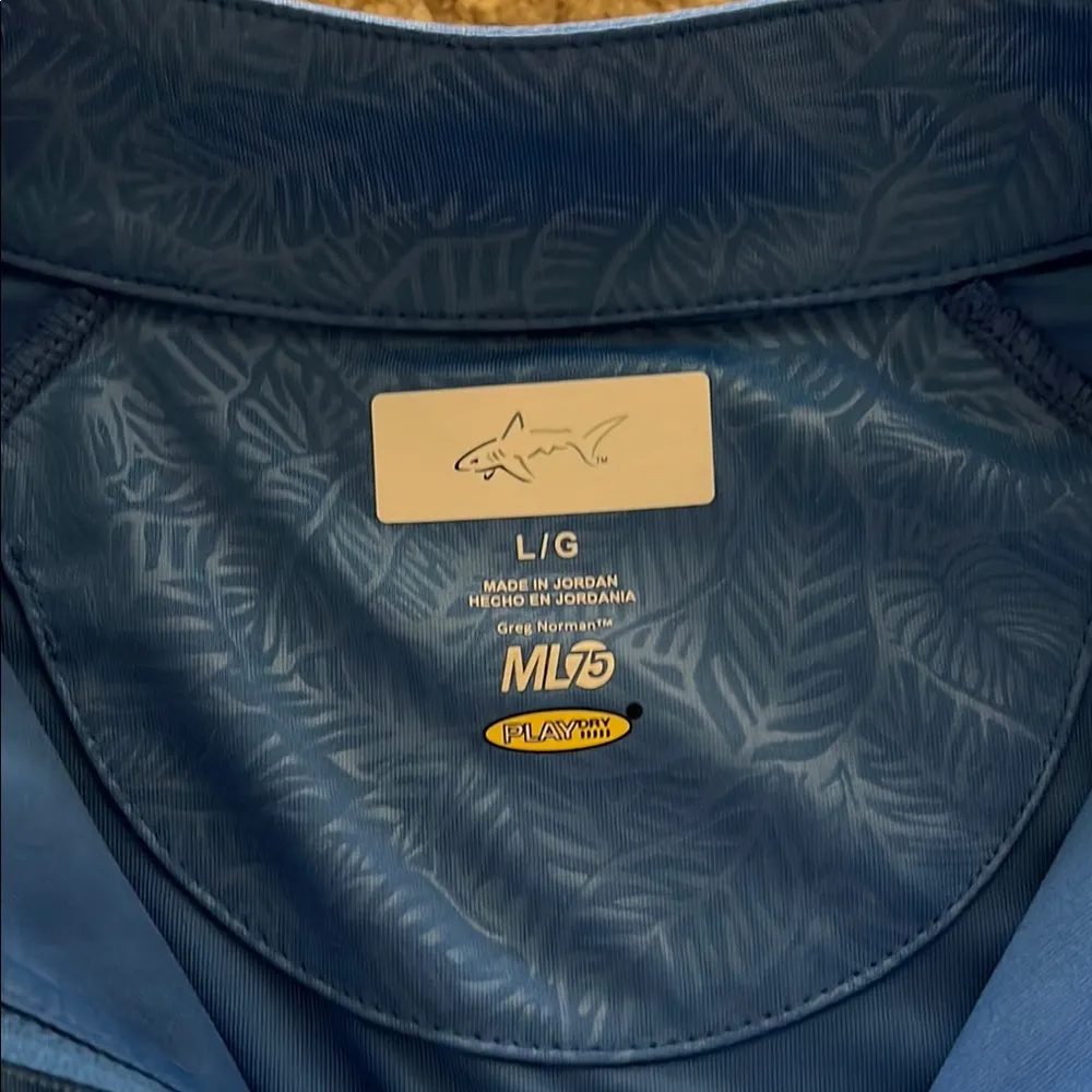 Greg Norman Collection | Women's 1/4 Zip Up Blue Size L - Image 3