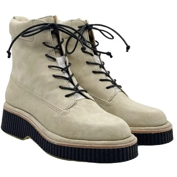 NWT Rag & Bone Boots Sloane Lace-Up Boot Paloma Beige Suede Shoes Women’s Size 8 - Image 4
