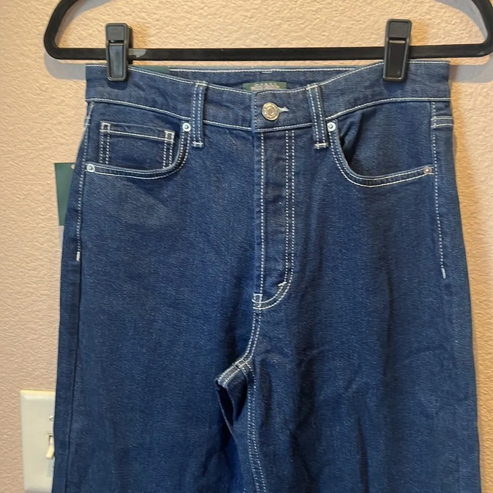 New Wild Fable Super High Rise Straight Leg Button Fly Blue Jeans Size 0 - Image 7