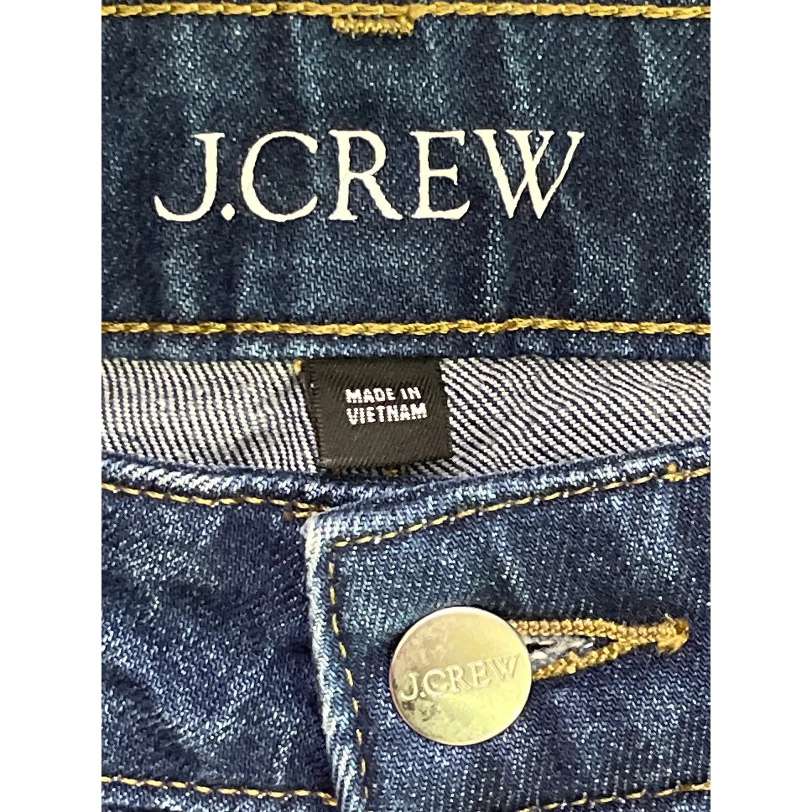 J.CREW ’96 Low Rise Denim Trouser Medium Blue Wide Leg Jeans Fair Trade Size 27 - Image 2