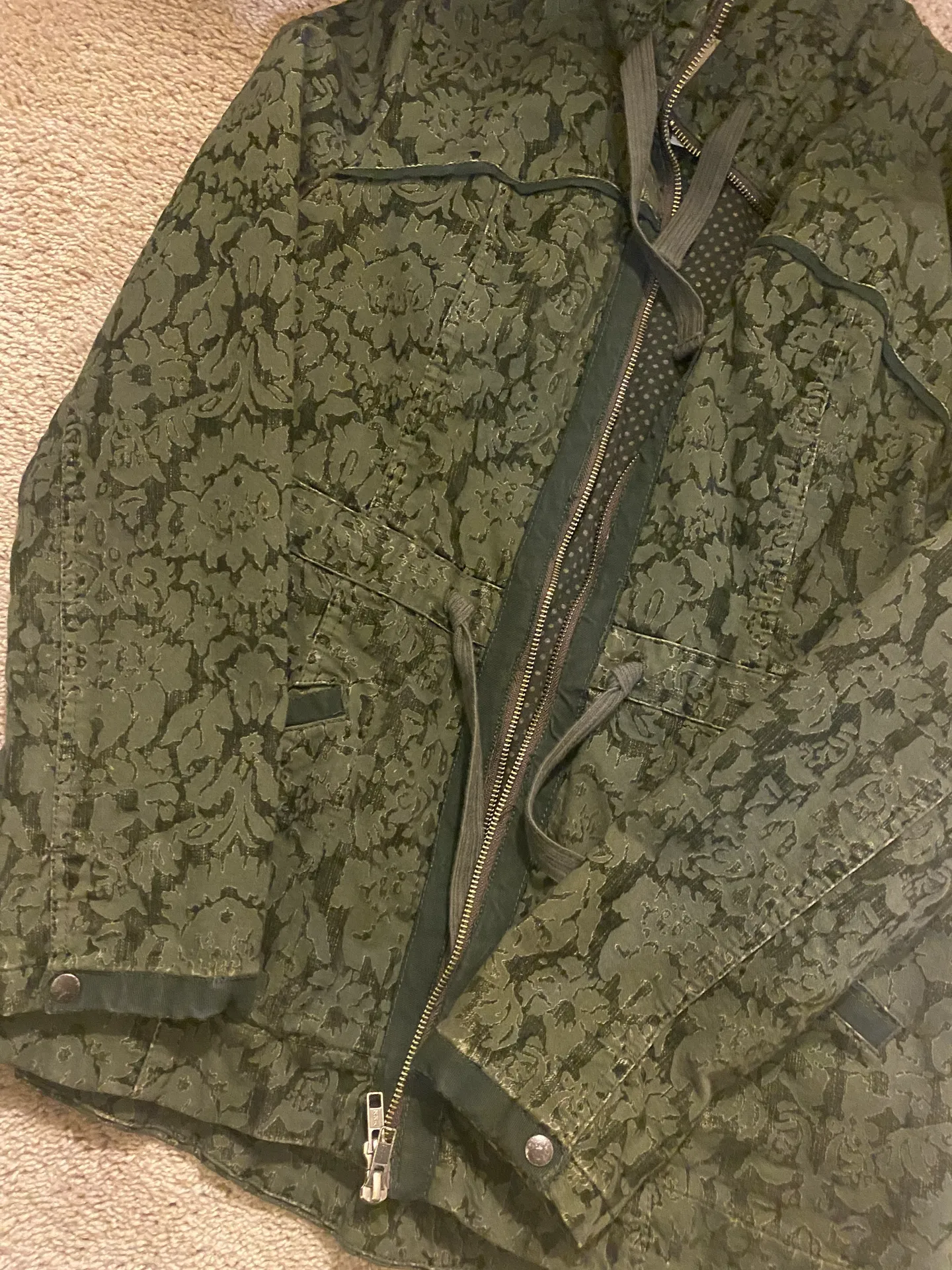 Anthropologie HEI HEI Dark and Light Green Jacket - Image 2