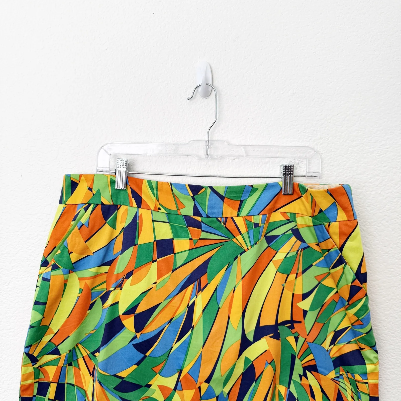 [Loudmouth] Jungle Bogey Geometric Mini Skort Golf Tennis Built In Shorts Sz 14 Green - Image 3