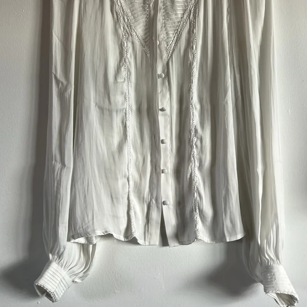 Mango  / MNG white button down blouse - Image 6
