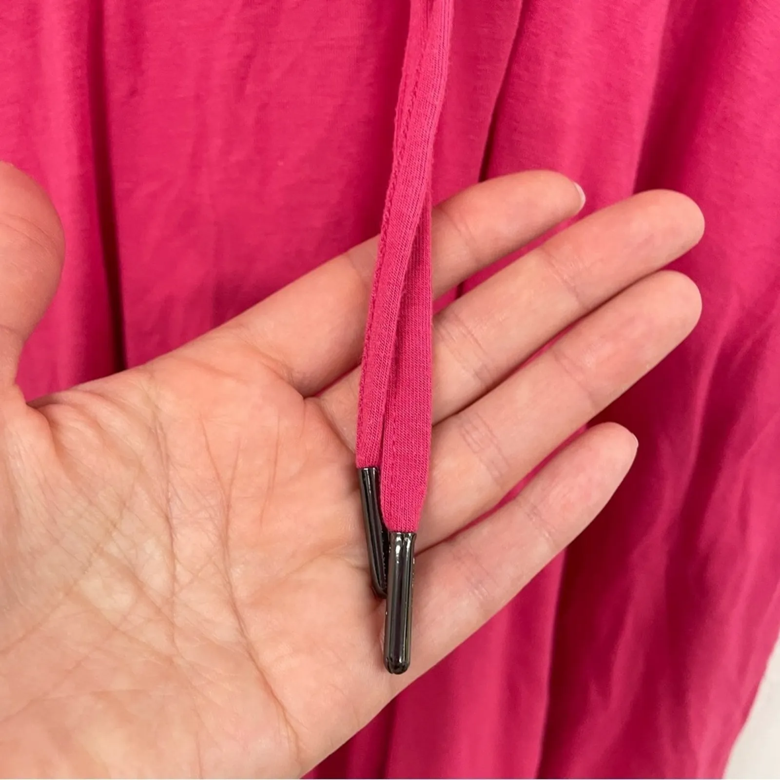 Sweaty Betty Hot Pink Sleeveless V Neck Womens Active Dress M Drawstring Waist - Image 3