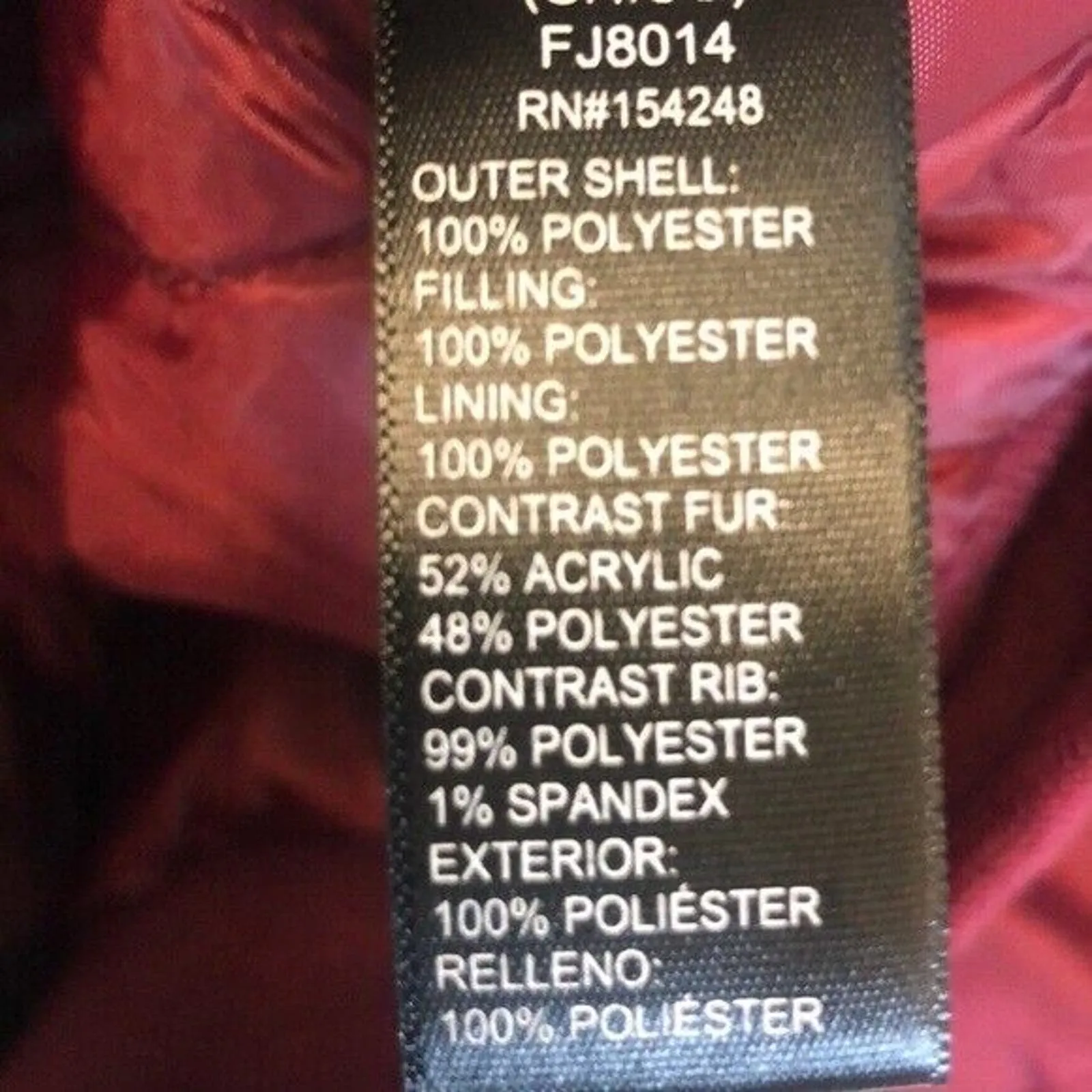 Ultim8 Brand burgundy‎ faux fur collar rose appliqué bomber Jacket Juniors Sz S Red - Image 7