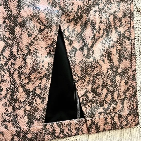 MOON RIVER Faux Snake Skin Open Back Midi Dress Size XS‎ - Image 15