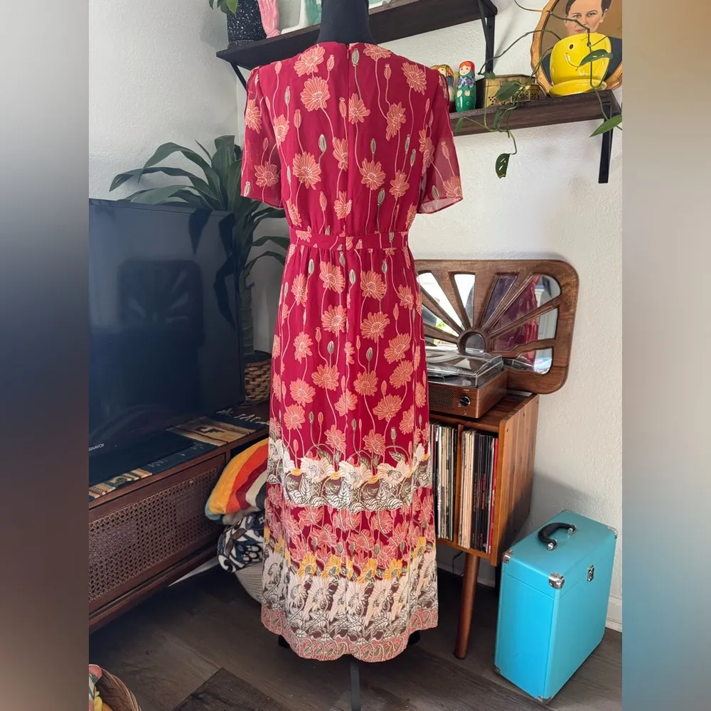 Madewell Tulip-Sleeve Maxi Dress in Tall Sunflowers - Image 7