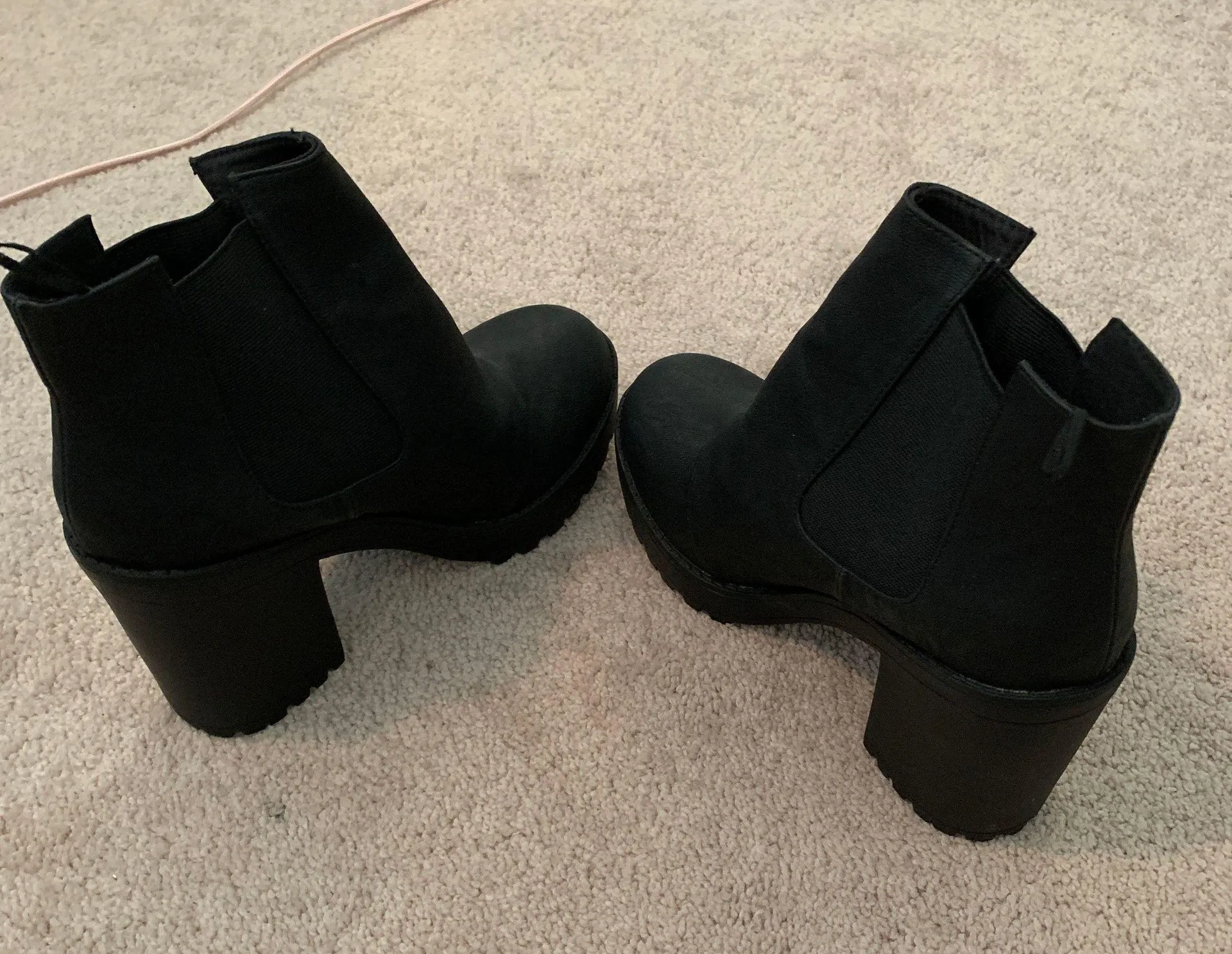 Divided Black Platform Boots - Image 3