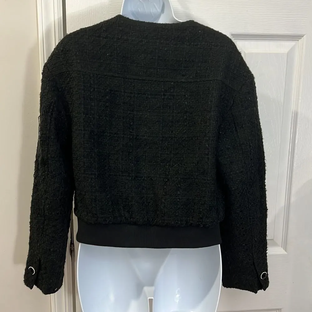 NWT Truth tweed bomber jacket size 6p - Image 4