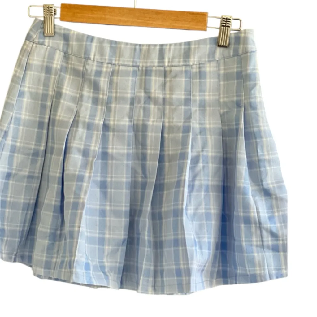 Mable Light Blue Pleated Skirt Size M - Image 6