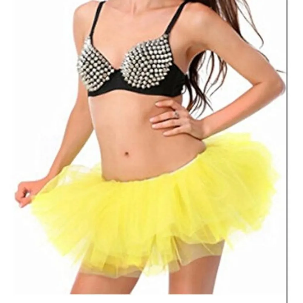 Women's,‎ Teen, Adult Classic Elastic 3, 4, 5 Layered Tulle Tutu Skirt H - Image 2