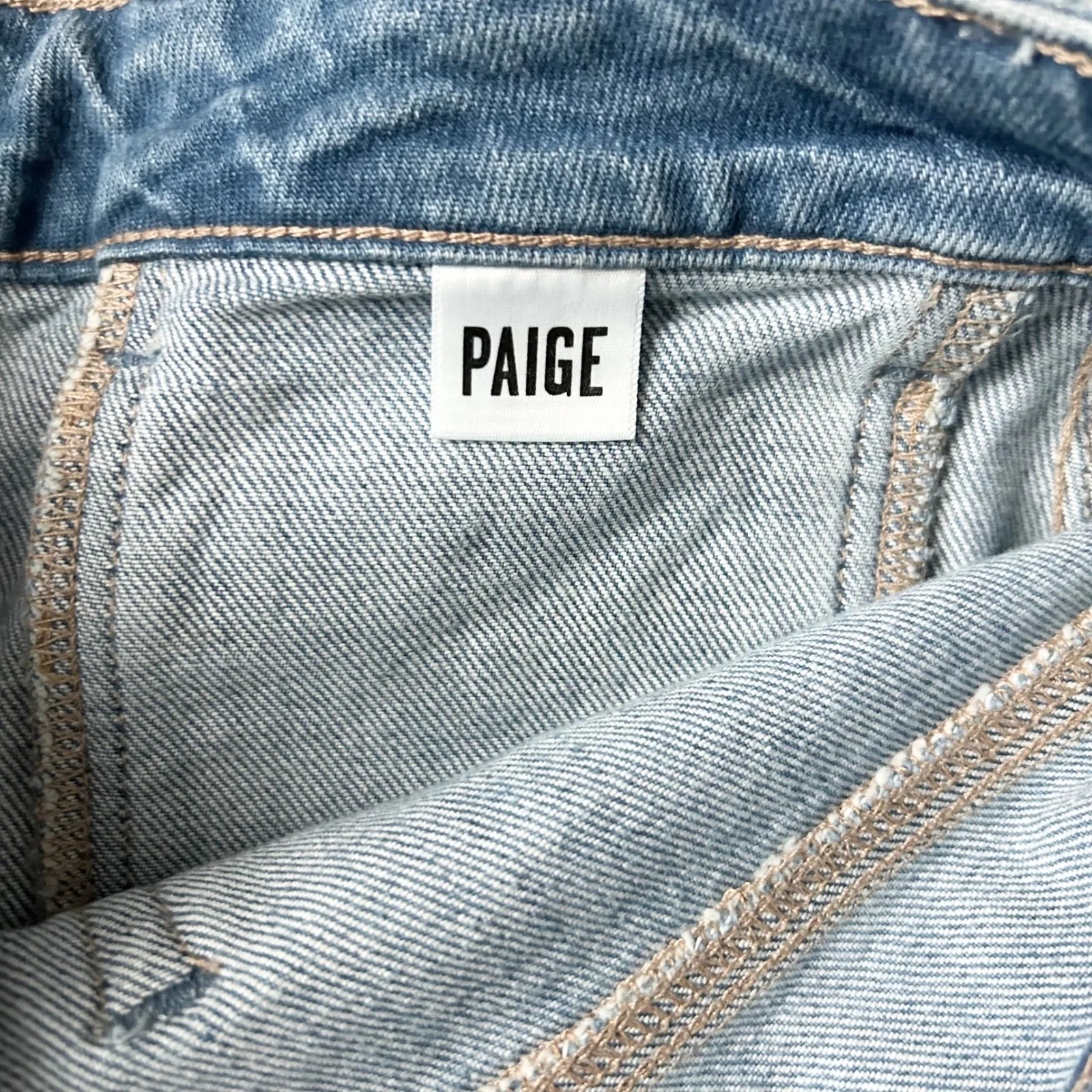 PAIGE Harper Ankle High Rise Wide Leg Jeans in Light Wash Size 26 - Image 9