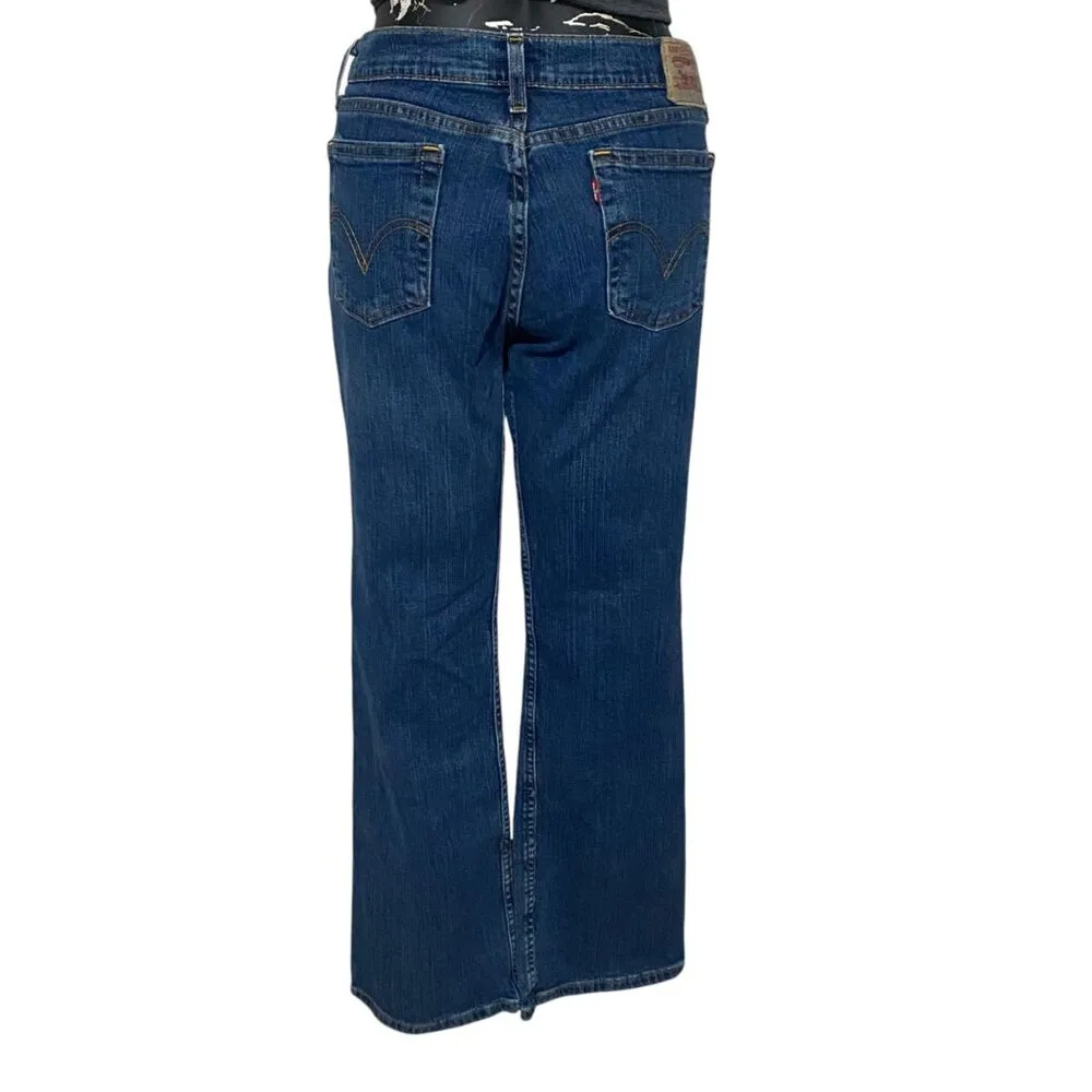 Levi’s Boot Cut Denim Jeans in Medium Blue Womens Size 11M - Image 4
